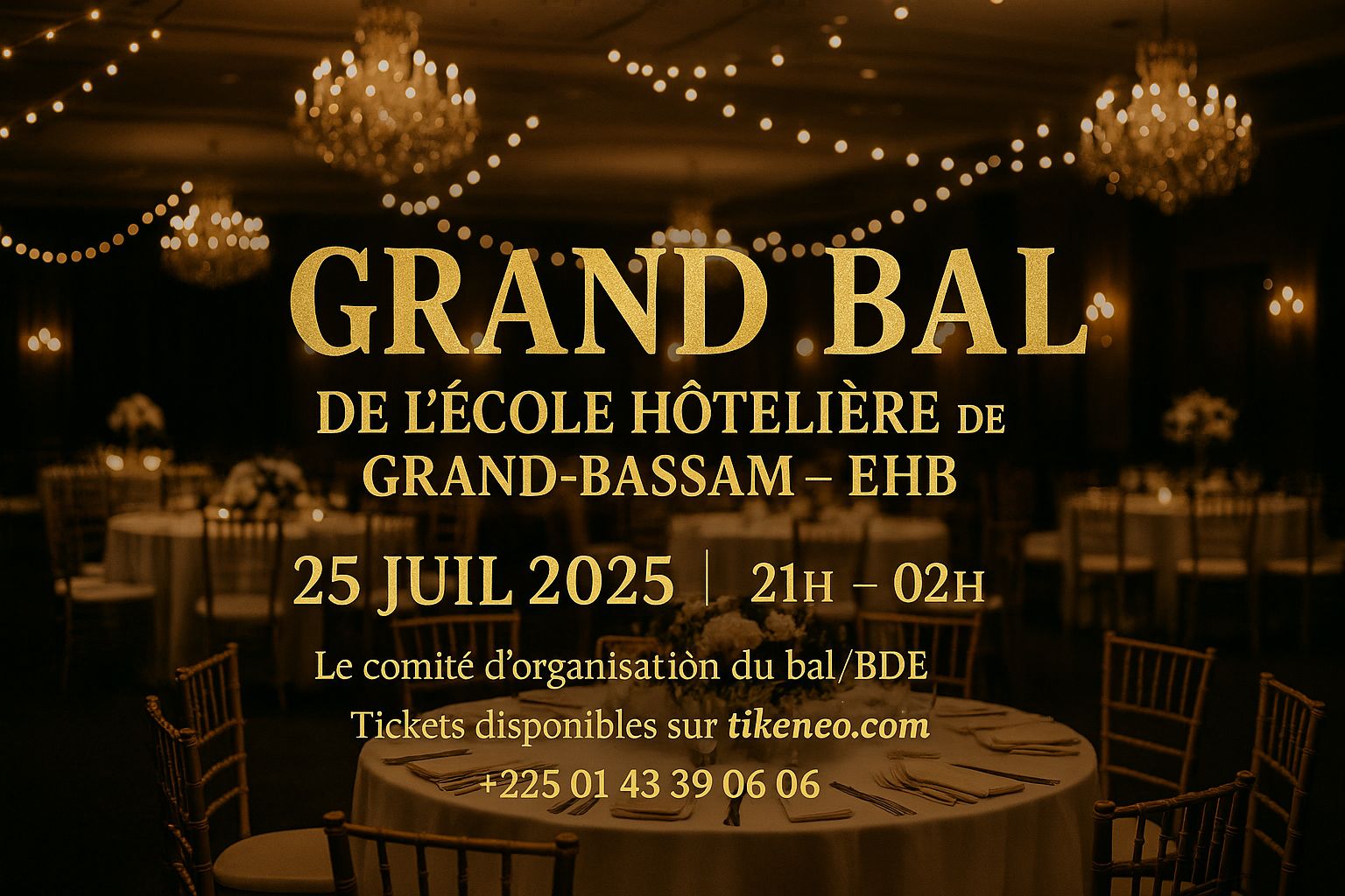 Grand bal de l'École Hôtelière de Grand-Bassam - EHB