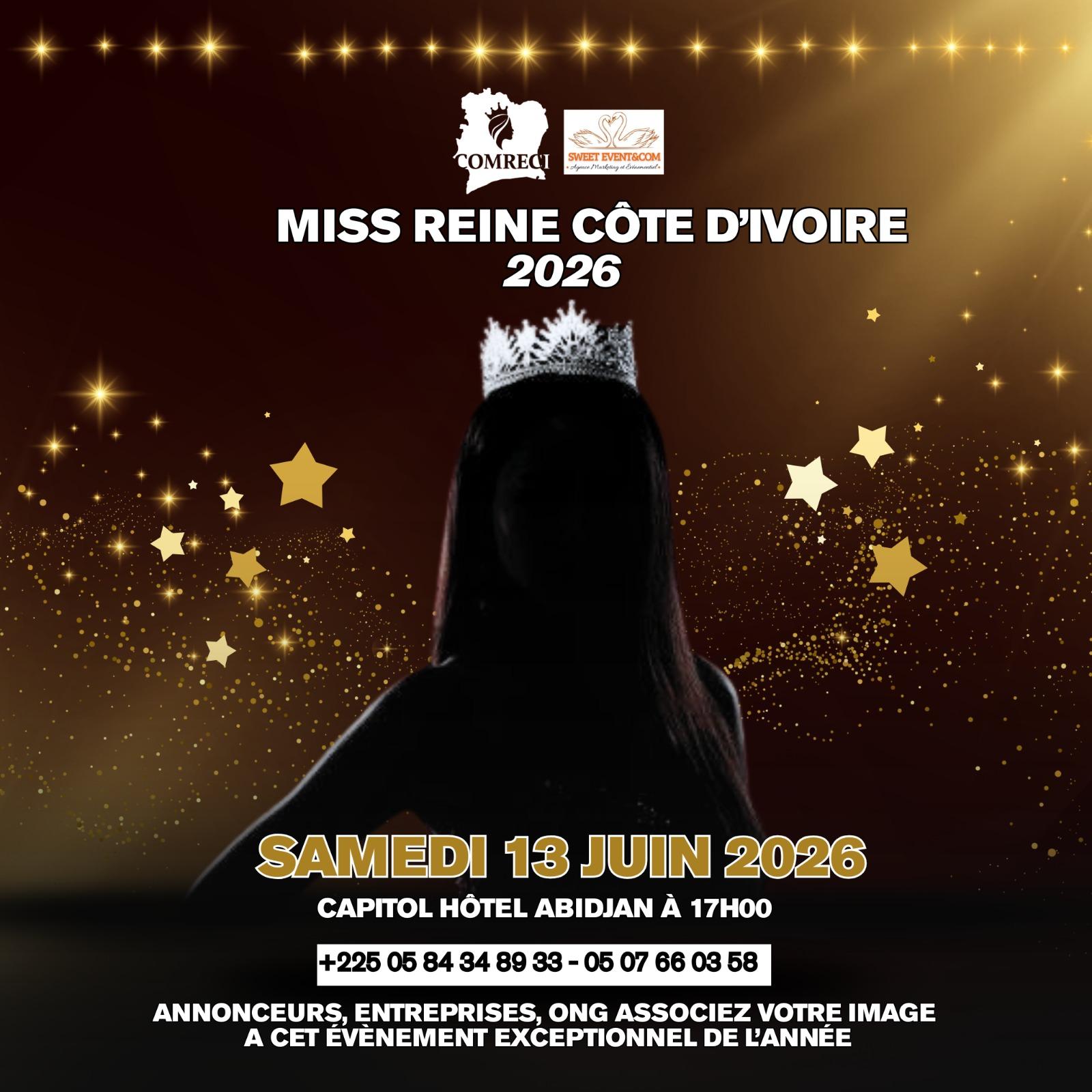PRESELECTION MISS REINE COTE D'IVOIRE 2026