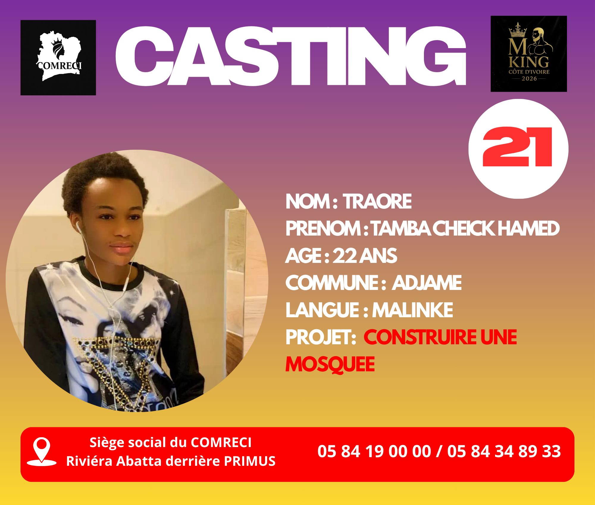 TRAORE TAMBA CHEICK HAMED