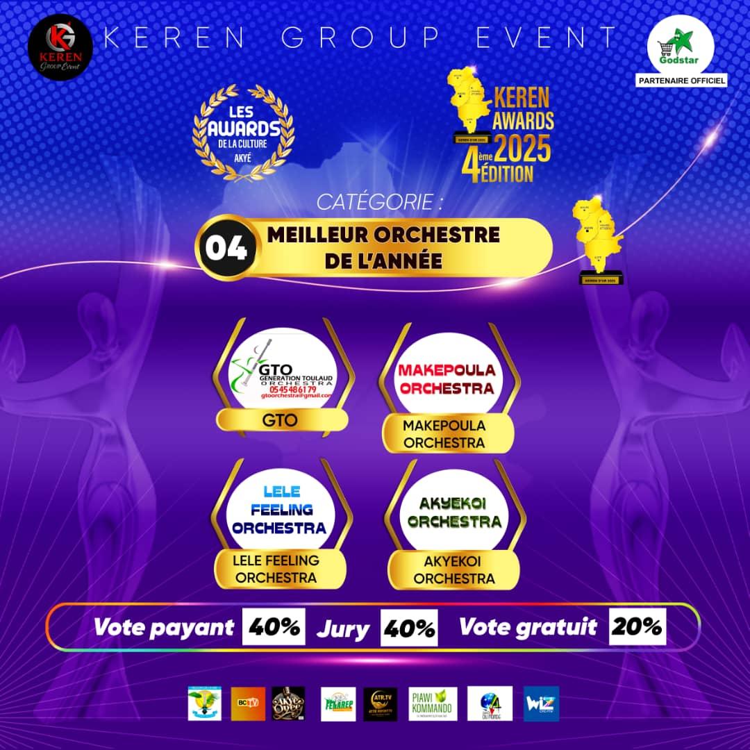 MEILLEUR ORCHESTRE DE L'ANNÉE