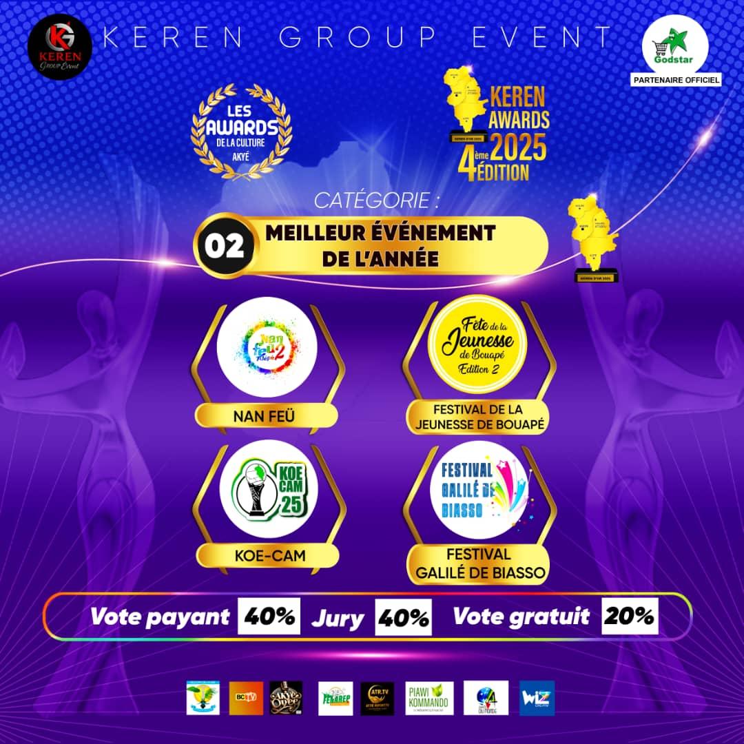 MEILLEUR ÉVÉNEMENT DE L'ANNÉE