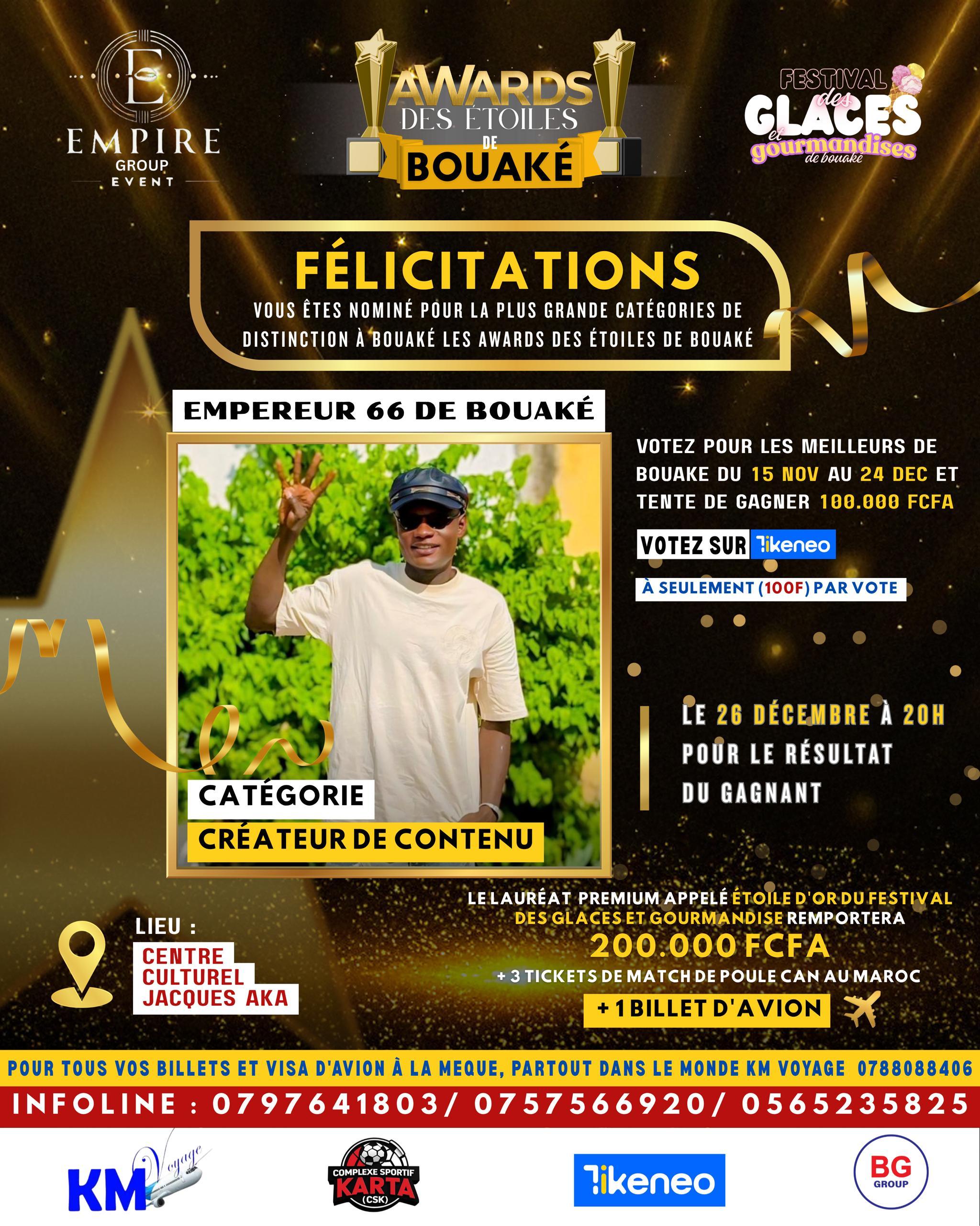 EMPEREUR 66 DE BOUAKÉ