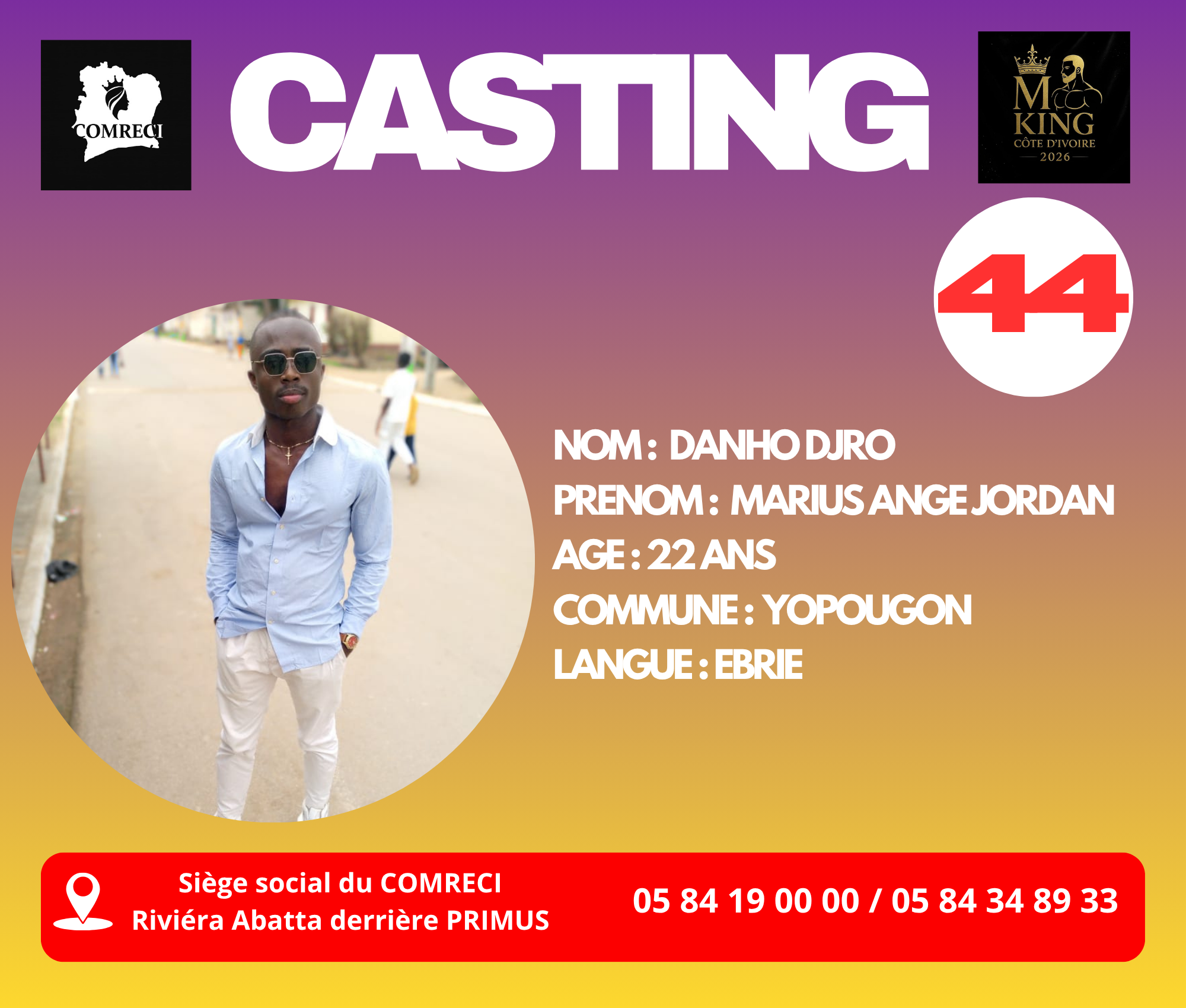 DANHO DJRO MARIUS ANGE JORDAN