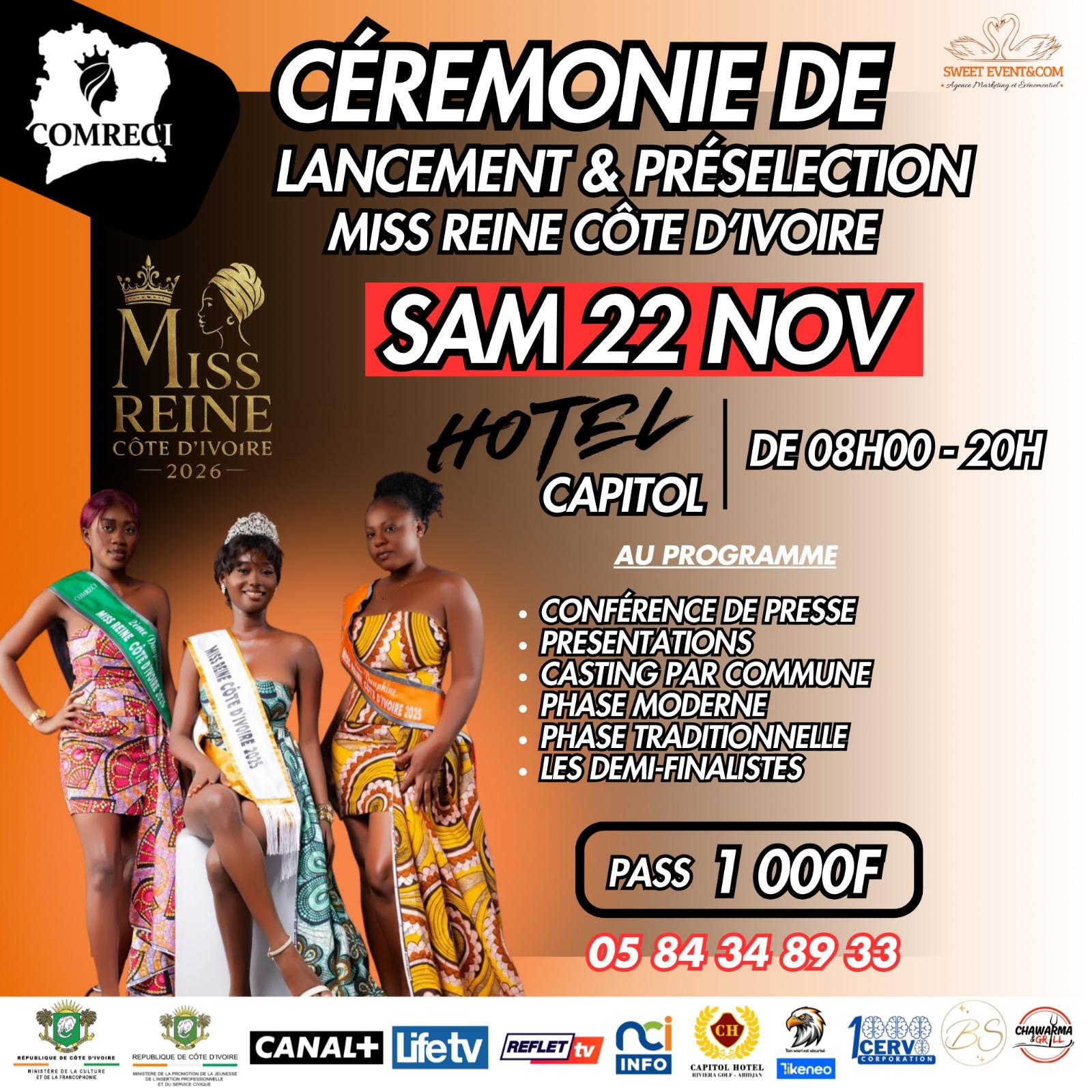 DEMI-FINALE MISS REINE COTE D'IVOIRE 2026