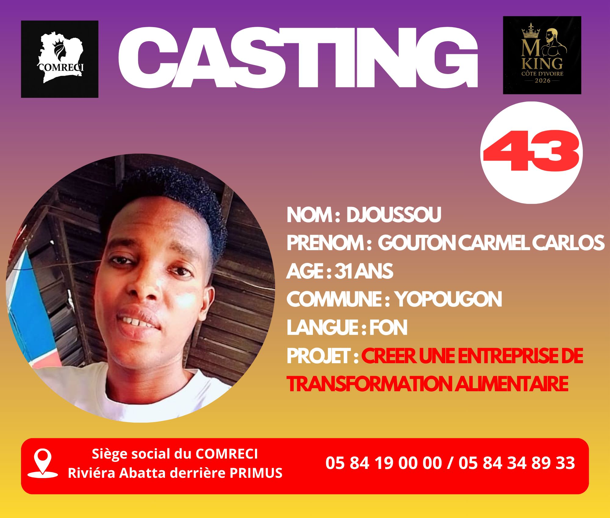 DJOUSSOU GOUTON CARMEL CARLOS