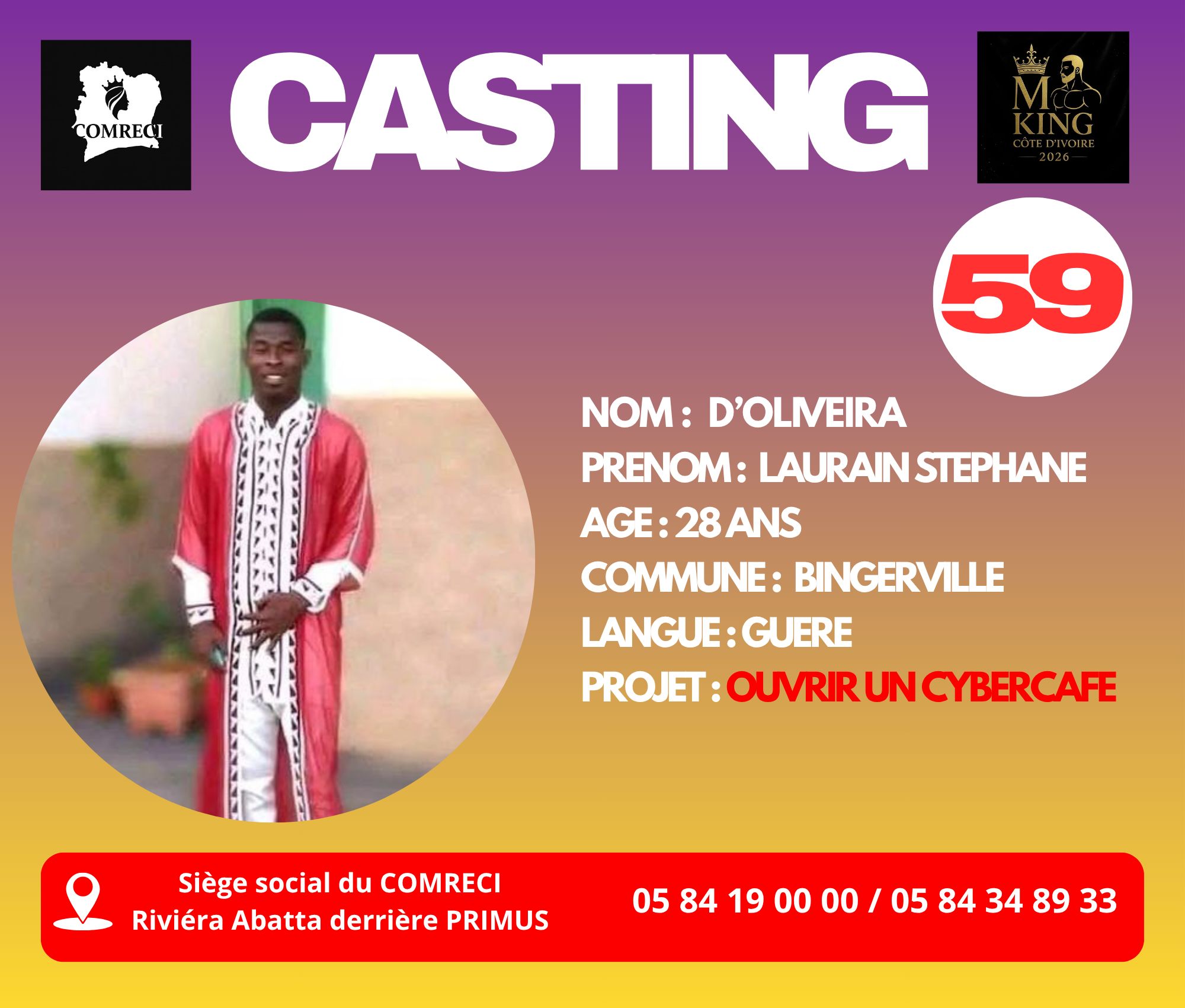 D'OLIVEIRA LAURAIN STEPHANE