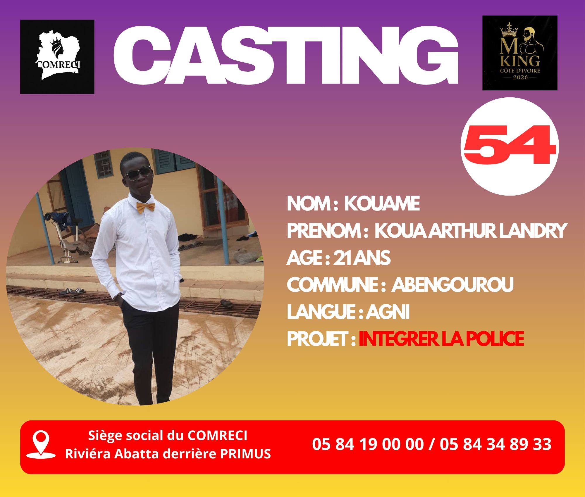 KOUAME KOUA ARTHUR LANDRY