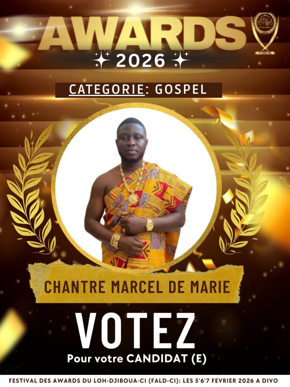 CHANTRE MARCEL DE MARIE