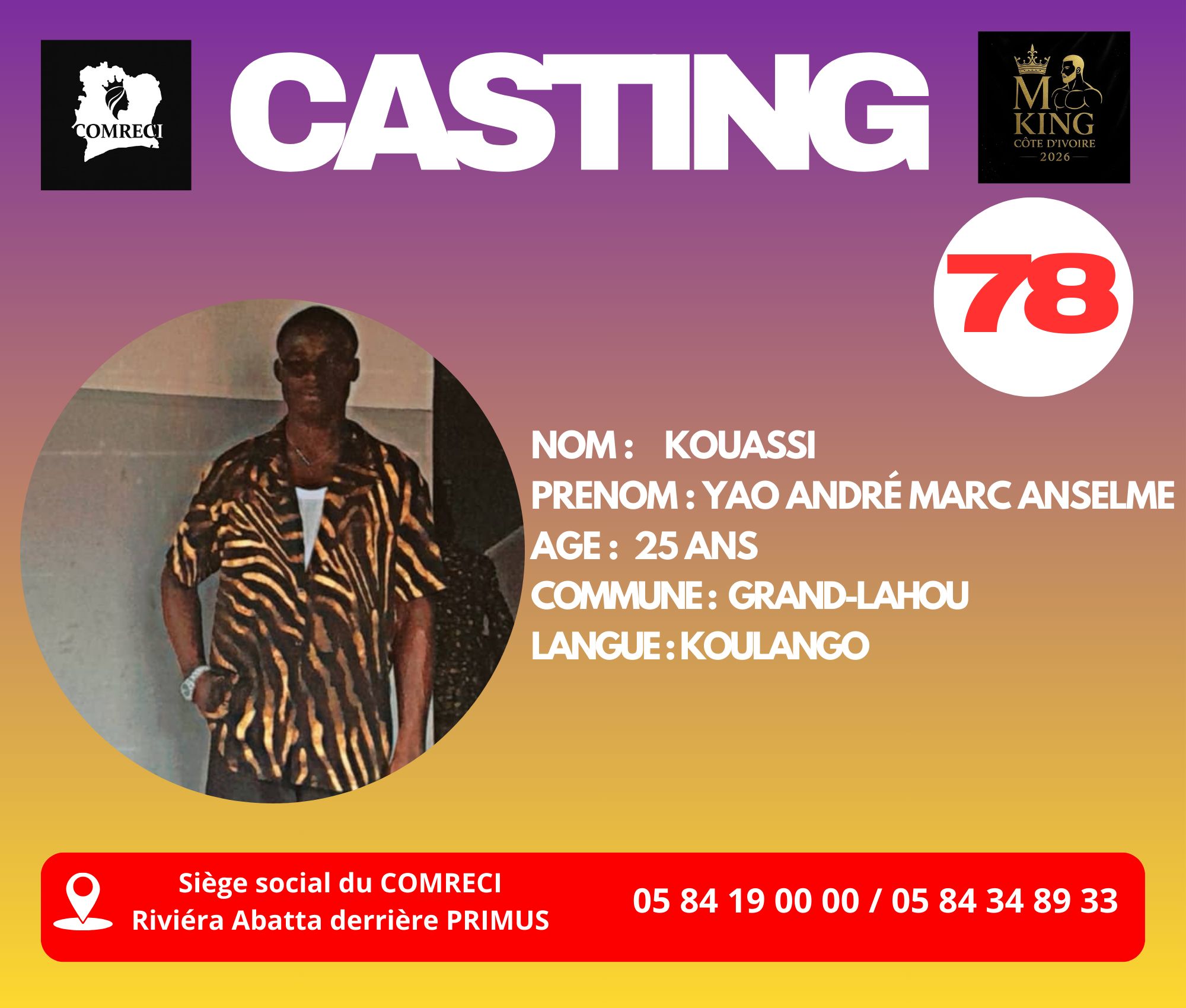 KOUASSI YAO ANDRE MARC ANSELME