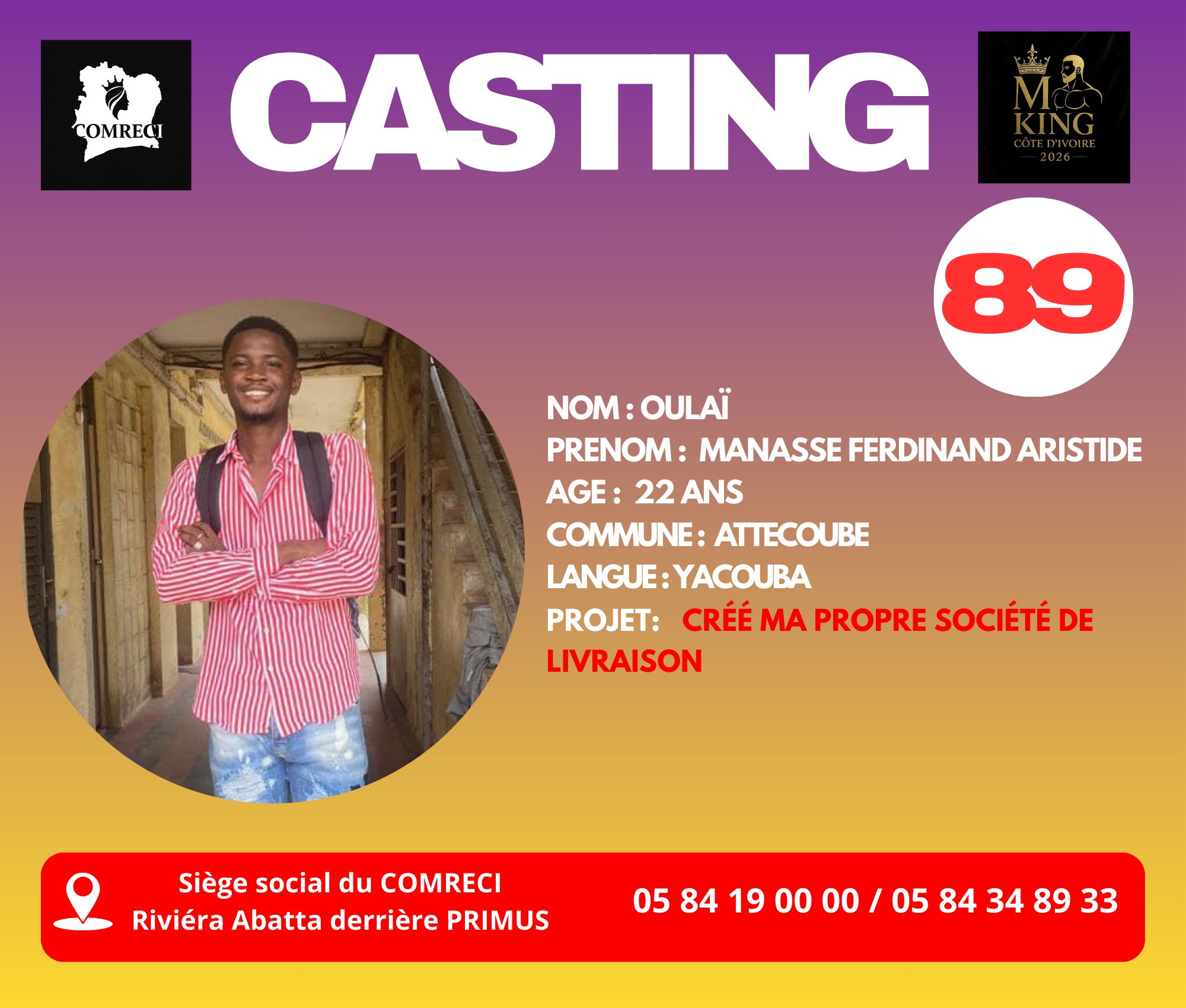 OULAÏ FERDINAND MANASSE ARISTIDE