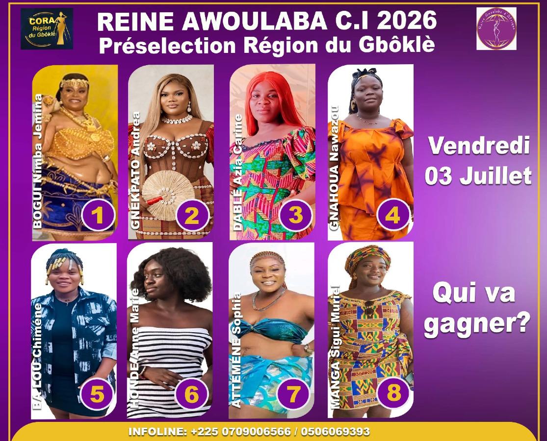 PRESELECTION REINE AWOULABA GBOKLE