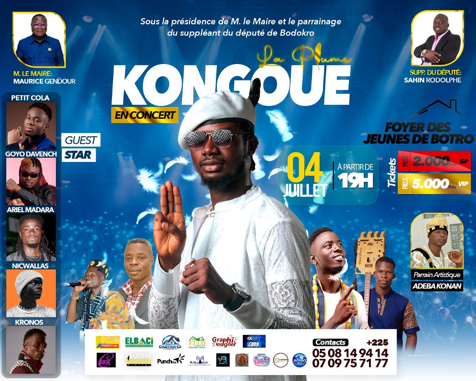 KONGOUE (la plume) EN CONCERT