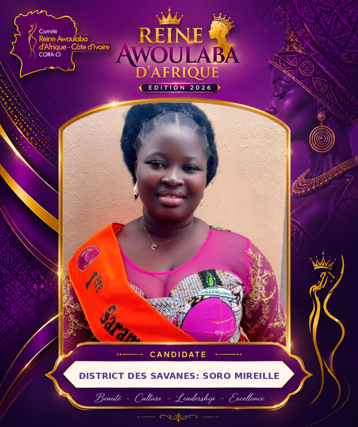 DISTRICT DES SAVANES: SORO MIREILLE