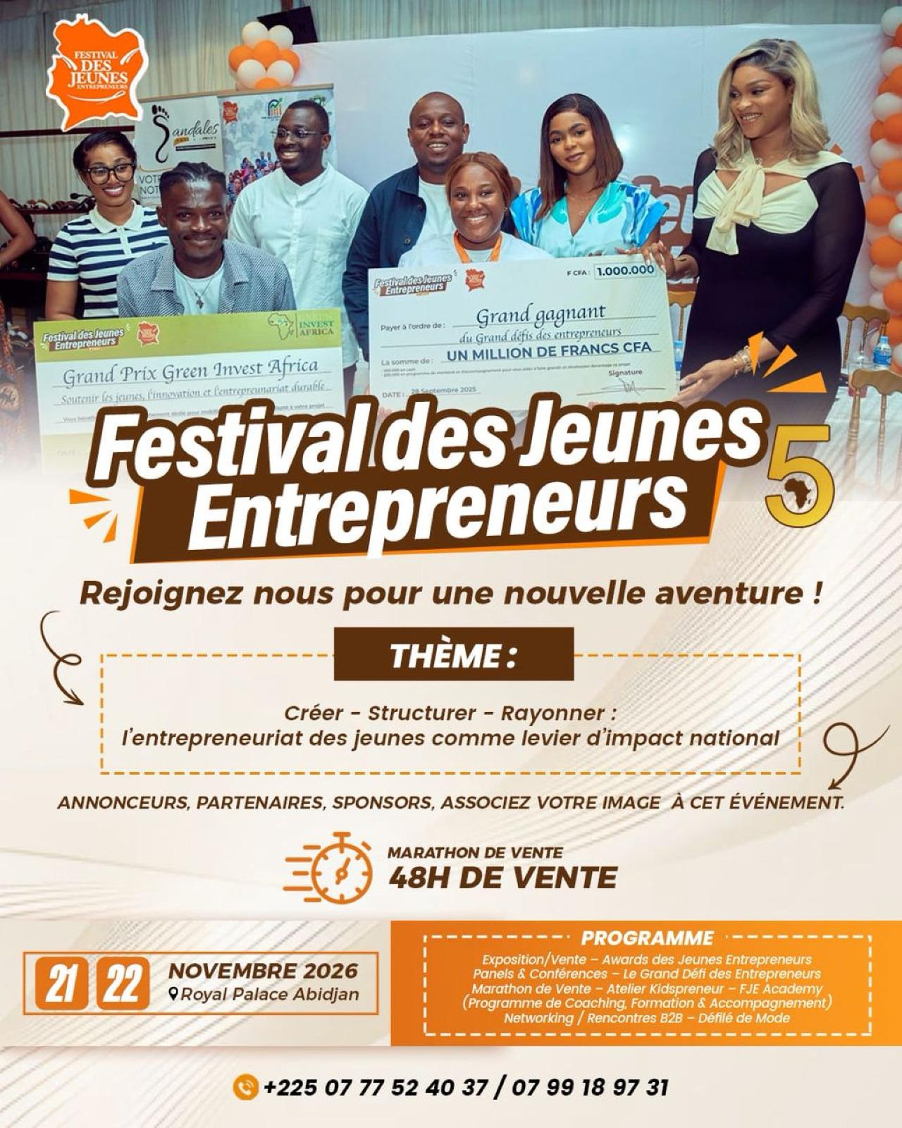 FESTIVAL DES JEUNES ENTREPRENEURS 5e édition